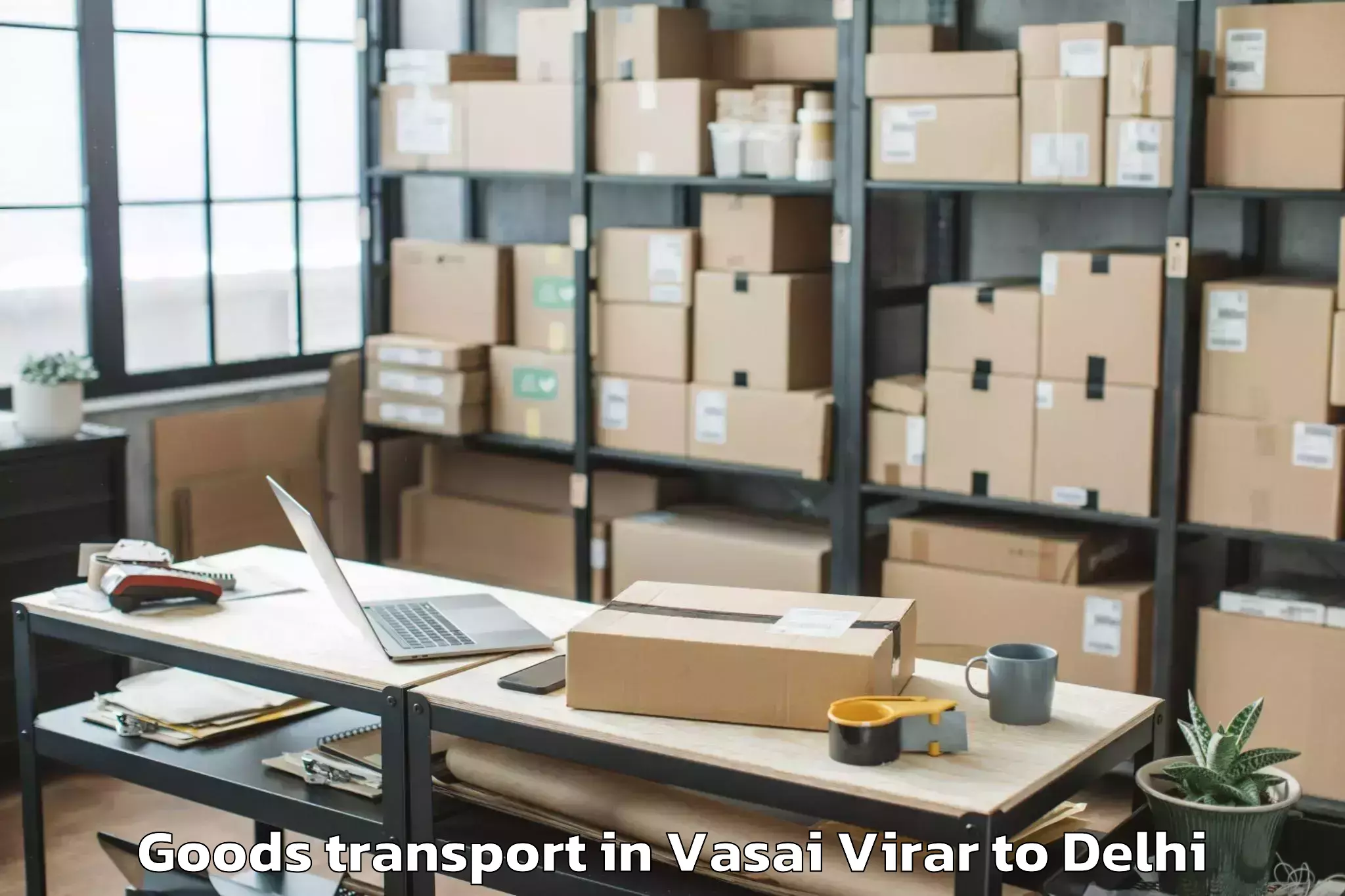 Professional Vasai Virar to City Centre Mall Rohini Goods Transport